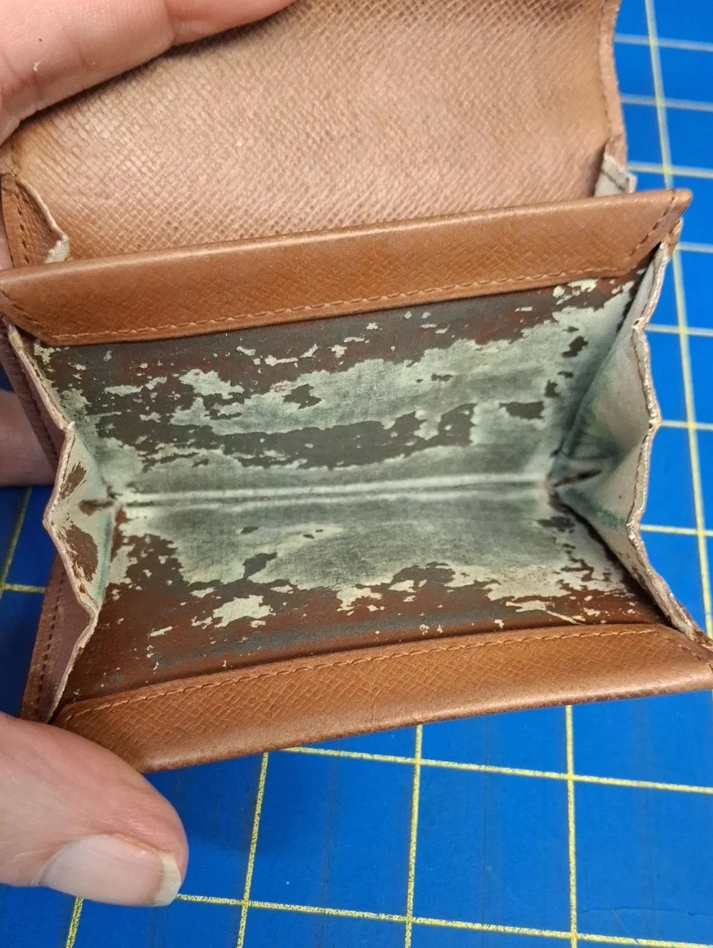Louis Vuitton Brown Monogram Canvas Snap Wallet 3x4 Preloved